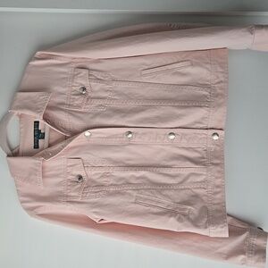 Ralph Lauren Pink Denim Jacket Size Large